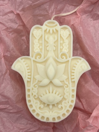 Hamsa, Ręka Fatimy - świeca sojowa
