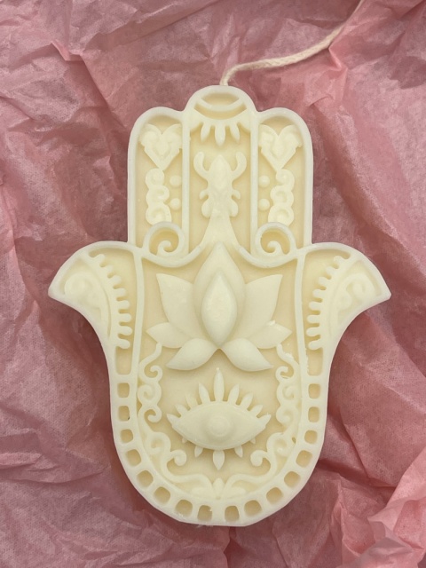 Hamsa, Ręka Fatimy - świeca sojowa