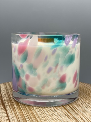 Świeca Relaks przy Kominku w szkle premium