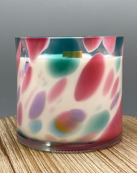 Świeca Lawenda & Trawa Cytrynowa w szkle premium